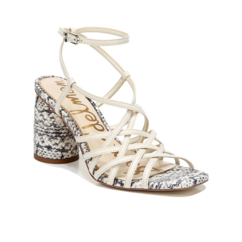 Sam Edelman Daffodil Strappy Heels Python snake print size 7.5